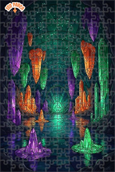 Esranın Dünyası لغز خشبي بإطار مزدوج الطبقات من كريستال كهوف يانكيز 150 قطعة ...