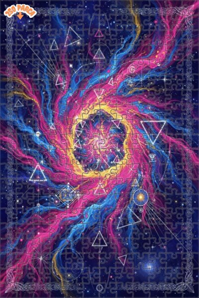 Esranın Dünyası لغز خشبي حلزوني الشكل من يونيفرسال آرت مزدوج الطبقات قطعة مقا...