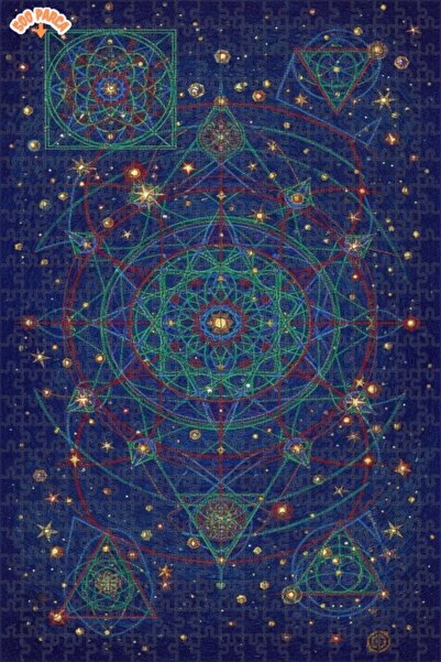 Esranın Dünyası لغز هندسة الكون الغامض مزدوج الطبقات قطعة من الألغاز الخشبية ...