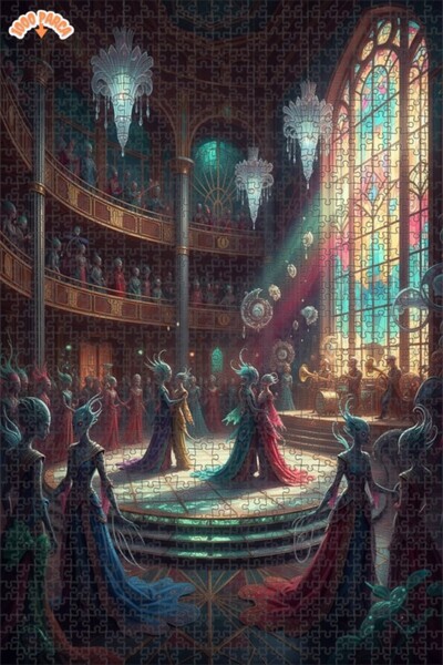 Esranın Dünyası Fantastic Beasts from the Magic Box Oil Painting Double-Layer...