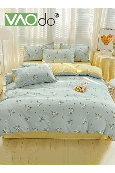 VAODO 4PCS Bedding Sheet Set, Soft Microfiber -Shrinkage and Fade Resistant C...