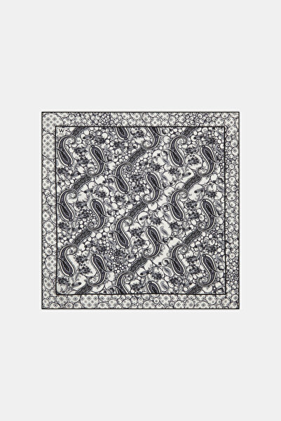 W Collection ÇİÇEK VE ŞAL DESENLİ MENDİL