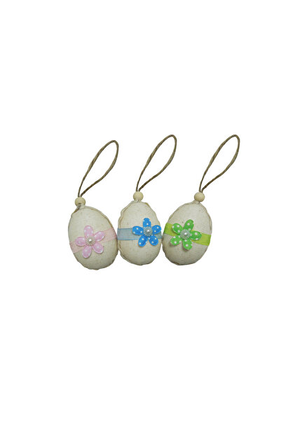 Party Magic Easter Eggs With Flower 3Pcs/Pk 13X4X6CM