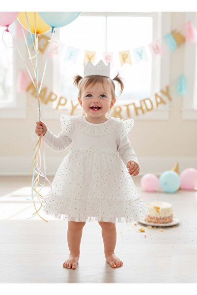 kitikate Magic Wings Hairband Dress White