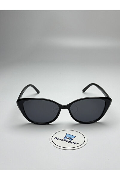 BluePepper Crow |   Sunglasses Black Frame Black Glass Color Cateye Model 52 ...