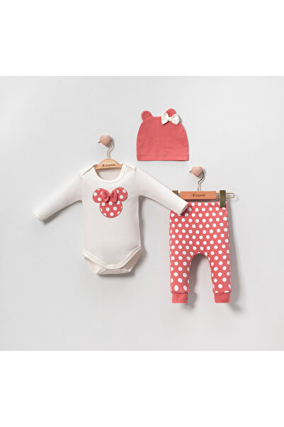pony baby 'pony ile özel hisset' 3-Piece Baby Girl Set with Puanli Bow