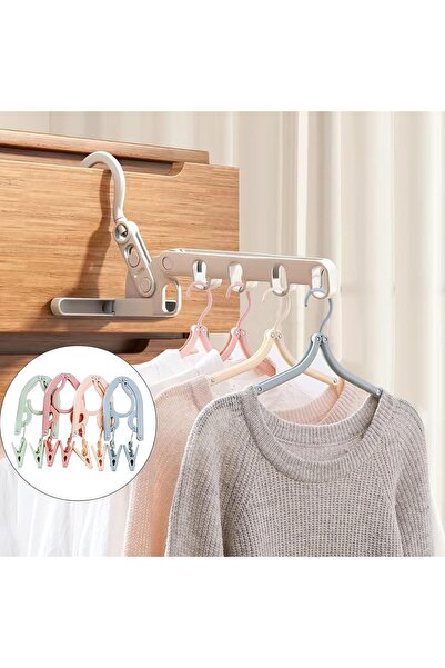 Arabest Portable Foldable Clothes Hanger, Plastic Travel Foldable Coat Hanger...