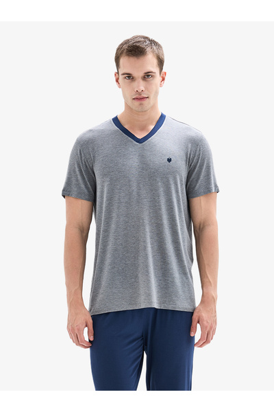 Blackspade Men's Pajama Set 40885 - Gray Melange