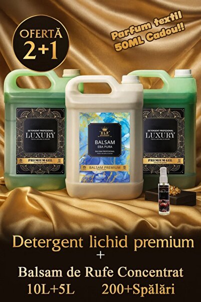 Arkara Clean Pachet 2x Detergent Luxury Arabesque 5L + 1x Balsam Eba Pura 5L