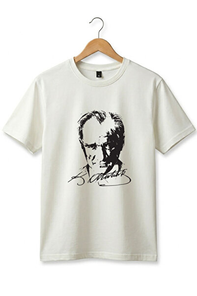 WİDİ Unisex 23 Απριλίου Mustafa Kemal ATATÜRK με τύπωμα 100% Βαμβάκι Παιδικό ...