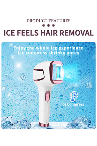 KINSEI BEAUTY جهاز إزالة الشعر بالليزر T8، 500000 ومضة، مزود بخاصية يحافظ على...