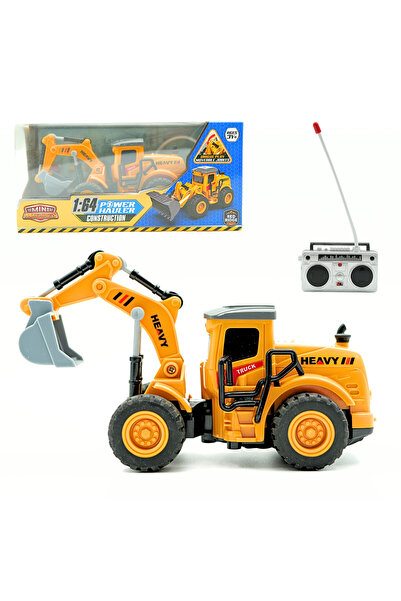 Mini Machine Mini R/C Power Hauler Moveable Parts Construction - Excavator