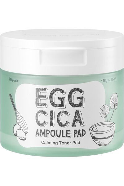 Too Cool For School - ضمادات تونر مهدئة للبشرة بخلاصة بيض السيكا (170 غرام) -...