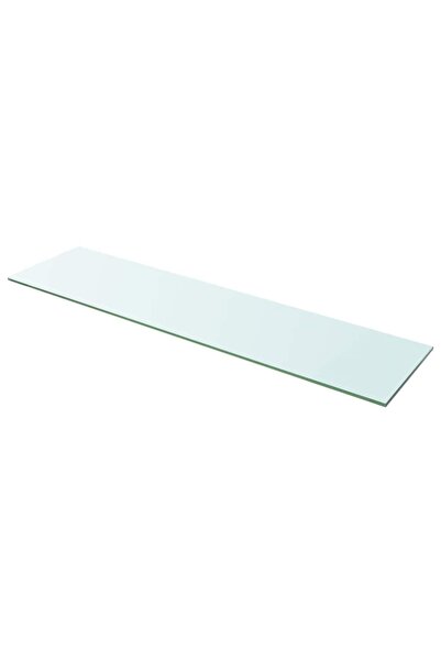 vidaxl Transparent glass shelf, 100 x 25 cm