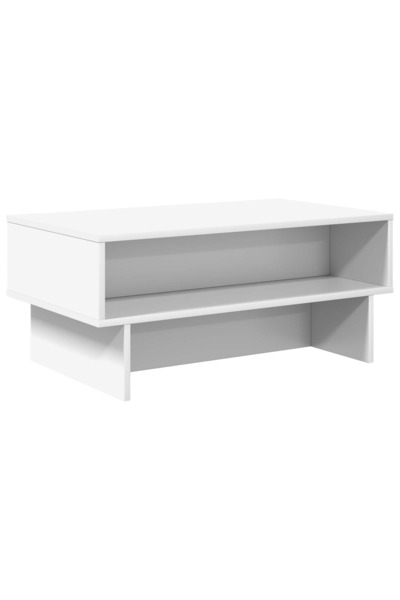 vidaxl Masă de cafea Alb 80 x 46 x 35 cm Lemn compozit