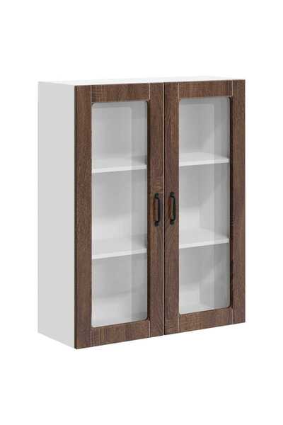 vidaxl Dulap suspendat de bucătărie Stejar închis 80 x 31 x 100 cm