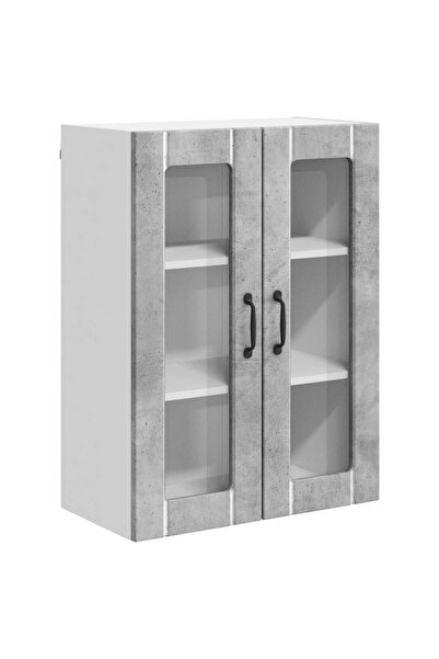 vidaxl Dulap de bucătărie Gri din beton 60 x 31 x 80 cm Lemn compozit