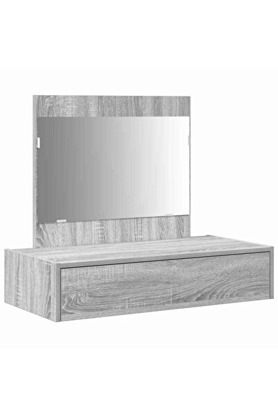 vidaxl Masă de Machiaj cu sertar Gri 83 x 40 x 70 cm Lemn compozit