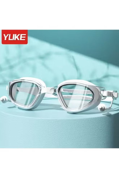 YUKE HD Anti-Fog Waterproof Large-Frame Swimming Goggles for Men and Women