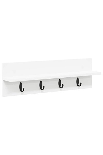 vidaxl Răcător de paltoane montat pe perete Alb 60 x 10,5 x 18 cm