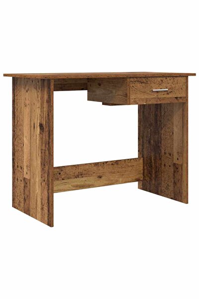 vidaxl Birou cu sertar Lemn vechi 100 x 50 x 76 cm Lemn compozit