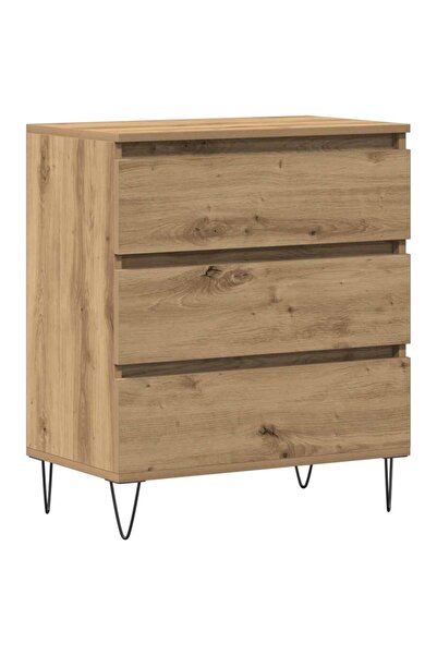 vidaxl Bufet cu sertar Stejar Artizanal 60 x 35 x 70 cm Lemn compozit