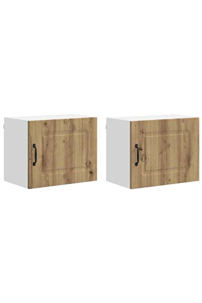 vidaxl Dulap de bucătărie cu depozitare Kalmar 2 pcs Stejar Artizanal