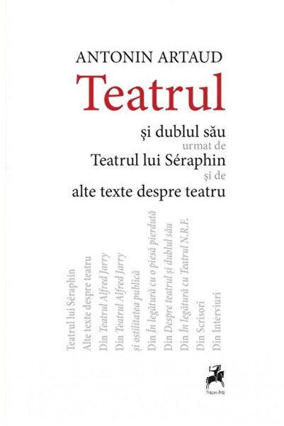 Editura Tracus Arte The Theater and its Double followed by Seraphi's Theater