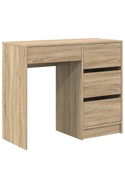 vidaxl Birou cu sertar Stejar Sonoma 90 x 37.5 x 75 cm Lemn compozit
