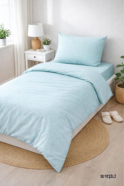 Çeyiz Diyarı Colours Soft Tek Kişilik Nevresim Takımı Mint