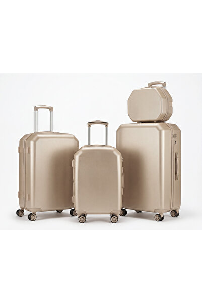 ASFAR طقم حقائب سفر من 4 قطع مصنوع من مادة ABS، مقاسات 14-20-24-28 بوصة، مزود...