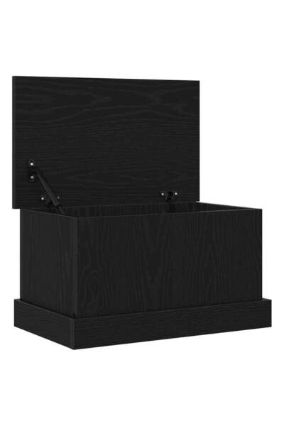 vidaxl Cutie de depozitare Stejar negru 50 x 30 x 28 cm Lemn compozit
