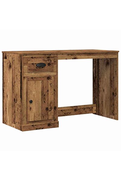 vidaxl Birou cu sertar Lemn Vechi 50 x 115 x 75 cm Lemn compozit