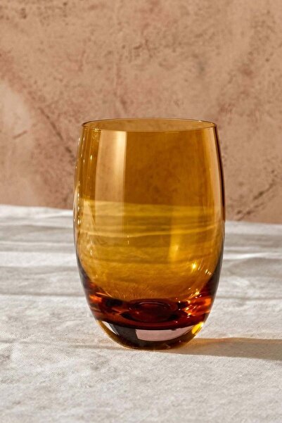 Paşabahçe Nude Colored Amber 4 lü Su Bardak 400 cc 12925