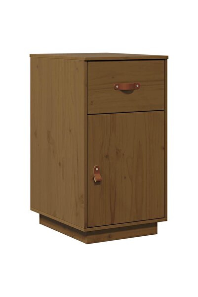 vidaxl Birou, maro miere, 40x50x75 cm, lemn masiv de pin