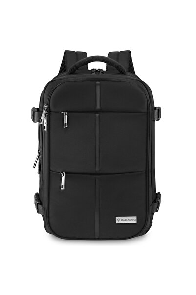 zagatto Rucsac de călătorie pentru avion, negru, bagaj de mână 40×30×20 cm, Wizz Air, Ryanair, 10 kg, ZG1108