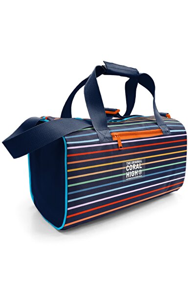 Coral High Geantă sport cu model în dungi multicolore 27548