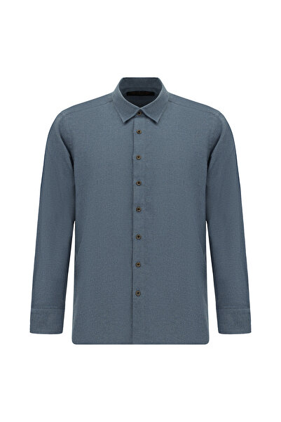 Abdullah Kiğılı Μακρυμάνικο Ιταλικό Πουκάμισο P Βαμβάκι σε κανονική εφαρμογή