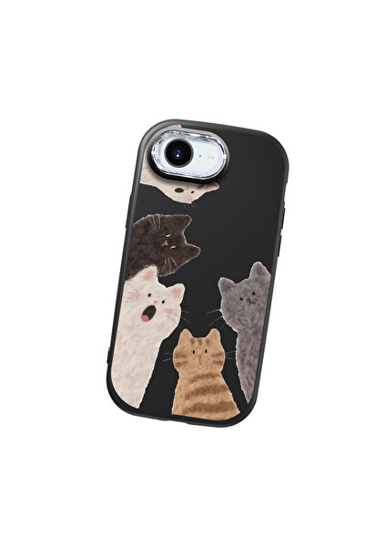 ARTISHELL iPhone 16E Uyumlu Sevimli kedi desenli yüksek kaliteli silikon tele...
