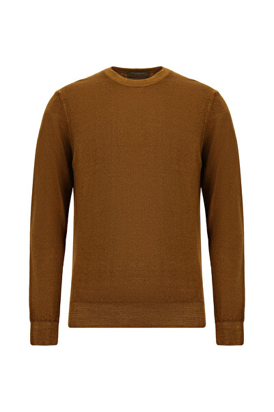 Abdullah Kiğılı Pulover din lână italiană, cu guler rotund, croială normală