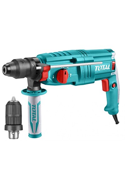 TOTAL - Ciocan rotopercutor - 800W, 2.5J, SDS+ + mandrina 13mm