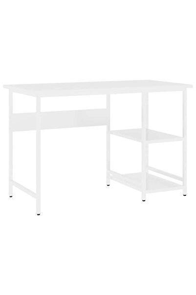 vidaxl Birou de calculator, alb, 105x50x72 cm, MDF și metal