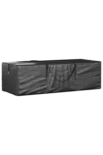 vidaxl Geantă depozitare brad de Crăciun negru 135x40x55cm polietilenă