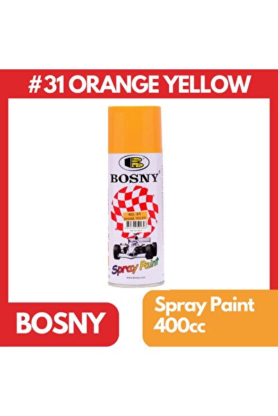 Bosny Orange Yellow No.31 Spray Paint 400ml – Fast Dry, High Gloss Multi‑Surf...
