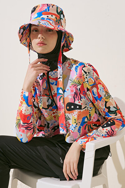 Manuka Abstract 3-piece swimsuit set with zipper