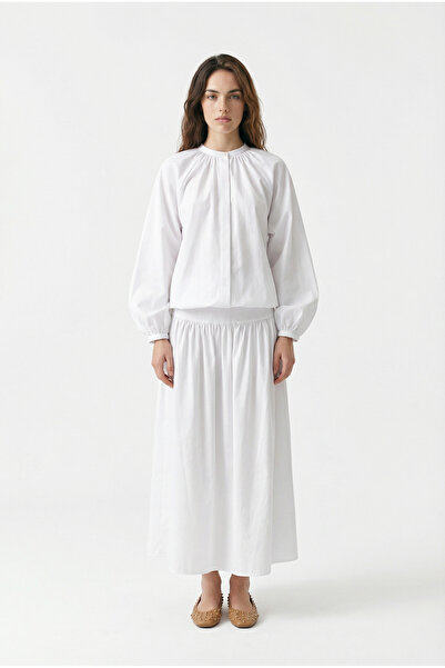 ALLDAY White-Reglan Sleeve Tie-Detail Shirt