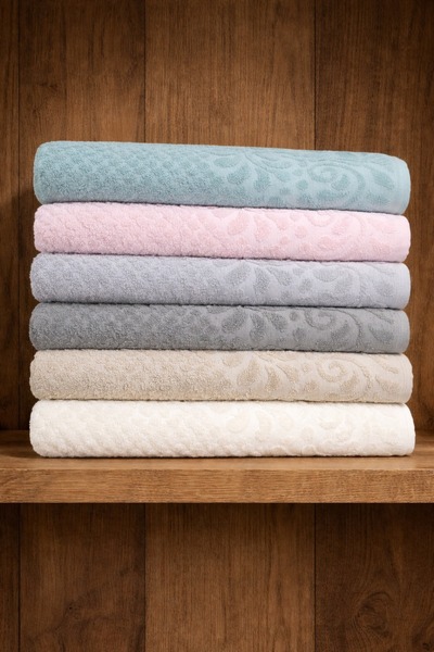 peacook Jakar Desenli Yumuşak El Havlusu 50×90 %100 Pamuklu (6 Renk)