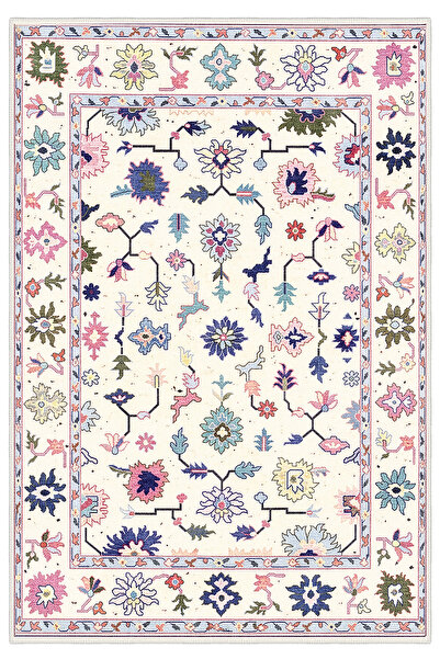 Homefesto Modern Dekoratif Yıkanabilir Kaymaz Taban Halı – İnce, Yumuşak Salo...