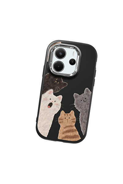 ARTISHELL Redmi Note 14 4G Uyumlu Sevimli kedi desenli yüksek kaliteli siliko...