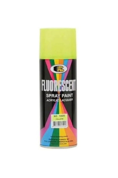 Bosny Fluorescent Spray Paint Yellow No.1005 – Bright Fluorescent Yellow 400ml